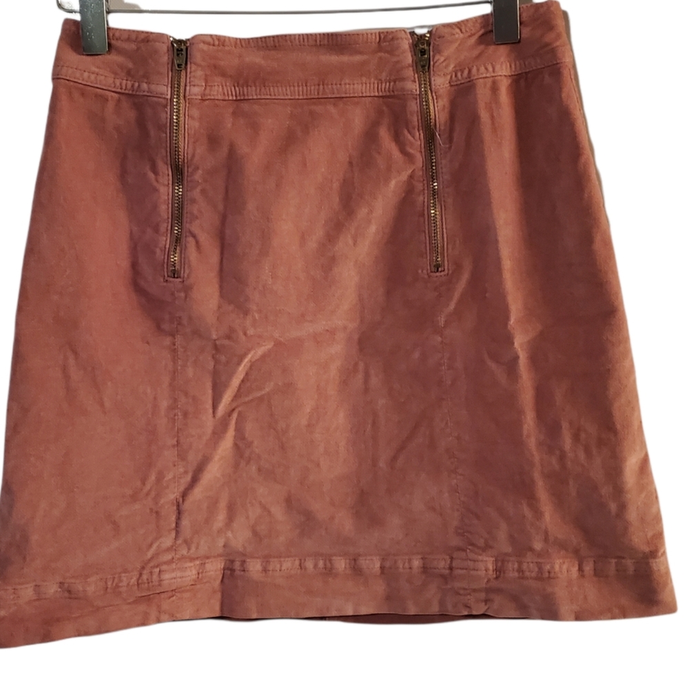 EUC Madewell Velveteen Mini Skirt, Mauve size 2